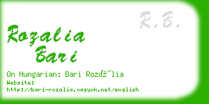 rozalia bari business card